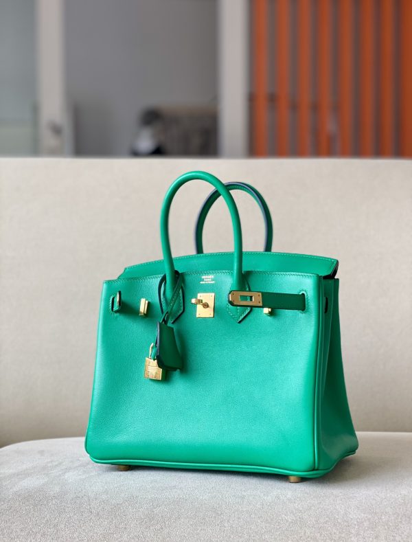 Birkin 25 Swift Vert Dfau(6U) Gold Hardware - Image 2