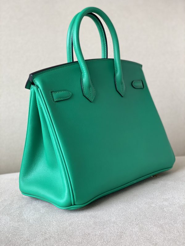 Birkin 25 Swift Vert Dfau(6U) Gold Hardware - Image 8