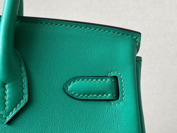 Birkin 25 Swift Vert Dfau(6U) Gold Hardware - Image 7