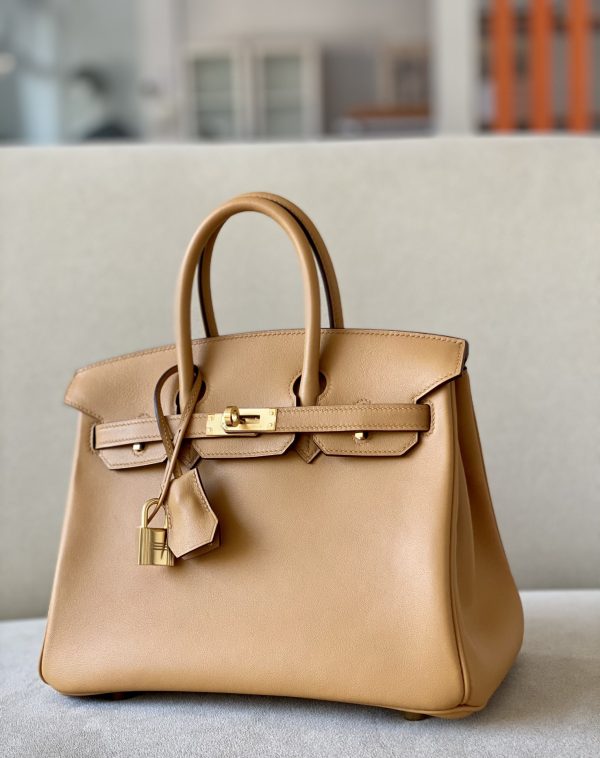 Birkin 25 Swift Biscuit (4B) Gold Hardware