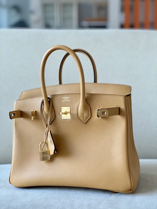 Birkin 25 Swift Biscuit (4B) Gold Hardware - Image 2