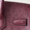 Birkin 30 Ostrich Rouge Sellier(0G) Gold Hardware - Image 6