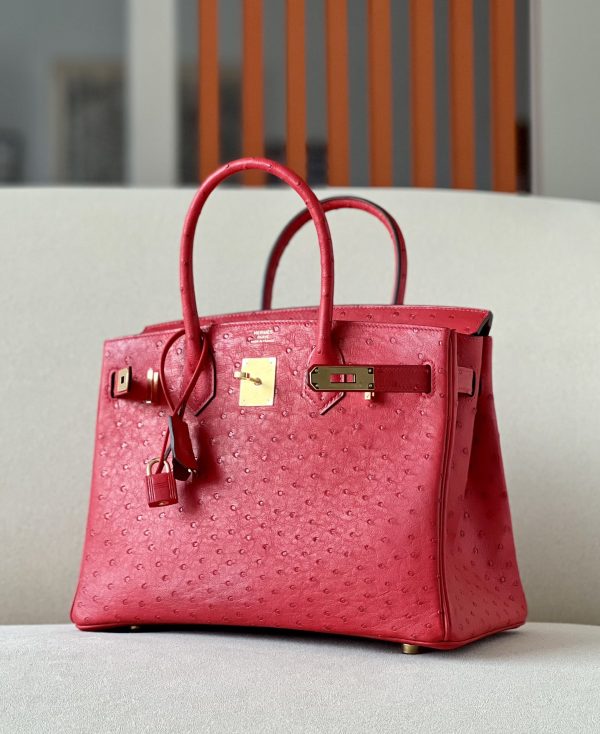 Birkin 30 Ostrich Braise  (95) Gold Hardware - Image 2