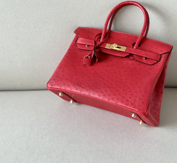 Birkin 30 Ostrich Braise  (95) Gold Hardware - Image 4