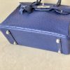 Birkin 30 Ostrich Blue Iris (77) Palladium Hardware - Image 5