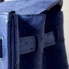 Birkin 30 Ostrich Blue Iris (77) Palladium Hardware - Image 9