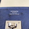 Birkin 30 Ostrich Blue Iris (77) Palladium Hardware - Image 8