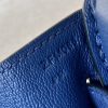 Birkin 30 Ostrich Blue Iris (77) Palladium Hardware - Image 6