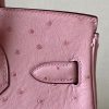 Birkin 30 Ostrich Rose Saiura(3Q) Palladium Hardware - Image 10