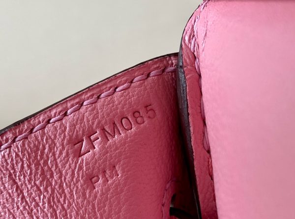 Birkin 30 Ostrich Rose Saiura(3Q) Palladium Hardware - Image 6