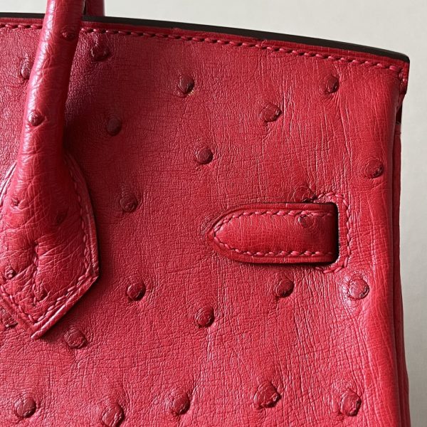 Birkin 30 Ostrich Braise  (95) Palladium Hardware - Image 11