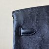 Birkin 25 Ostrich Nior(89) Palladium Hardware - Image 11