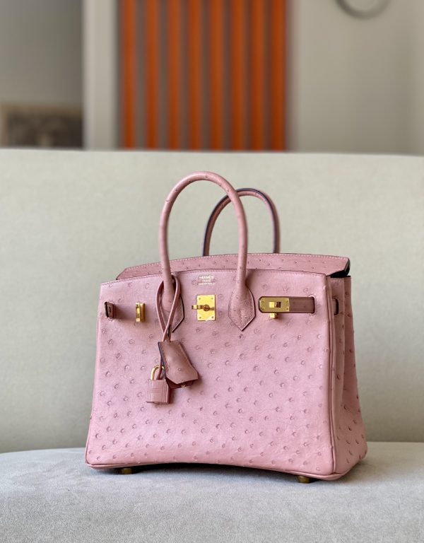 Birkin 25 Ostrich Terre Cuite(94)Gold Hardware - Image 3