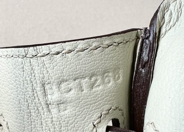 Birkin 25 Ostrich Parchemin(3C) Palladium Hardware - Image 9