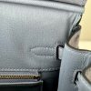 Birkin 25 Ostrich Gris Agate(82) Gold Hardware - Image 10