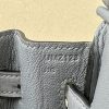Birkin 25 Ostrich Gris Agate(82) Gold Hardware - Image 9