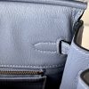 Birkin HSS 25 Ostrich Beton(8L) and Gris Agate(82) Gold Hardware - Image 11
