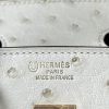 Birkin HSS 25 Ostrich Beton(8L) and Gris Agate(82) Gold Hardware - Image 10