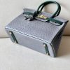 Birkin HSS 30 Ostrich Gris Agate(82)  and Vert Titlen (1T) Gold Hardware - Image 5