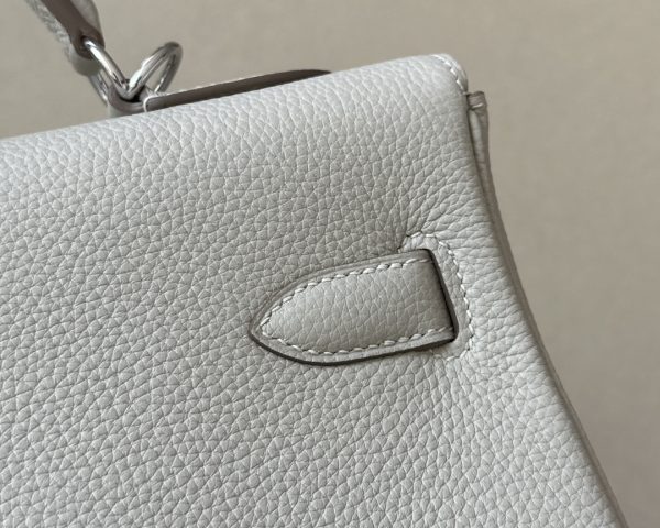 Kelly 35 Togo Gris Perle (80) Palladium Hardware - Image 10