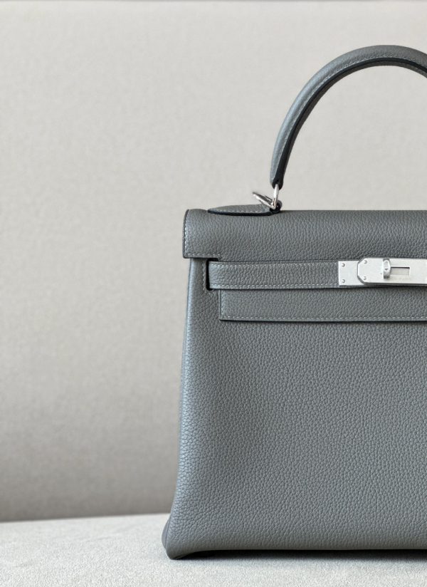 Kelly 28 Togo Gris Meye(0L) Palladium Hardware - Image 5