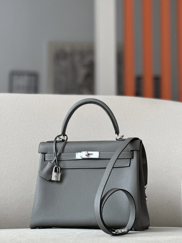 Kelly 28 Togo Gris Meye(0L) Palladium Hardware - Image 2