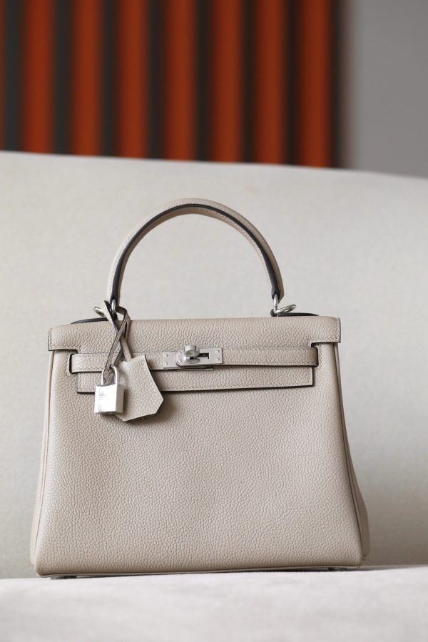 Kelly 25 Togo Gris Tourterelle(81) Palladium Hardware