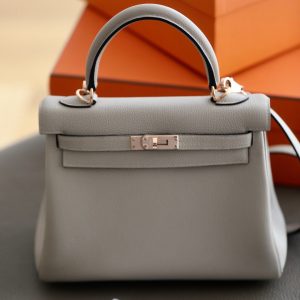 Kelly 25 Togo Trench(S2) Rose Gold Hardware