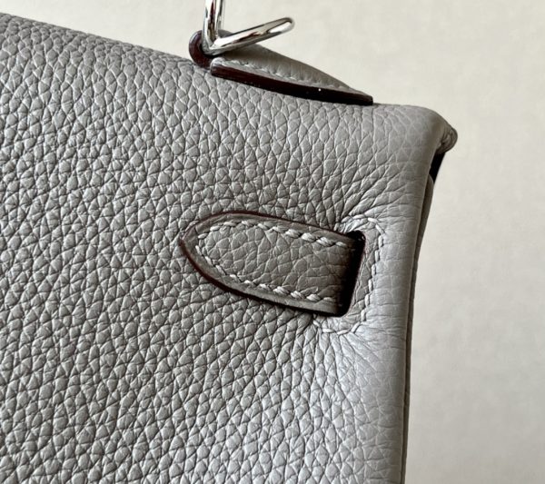 Kelly 25 Togo Gris Asphalte (M8) Palladium Hardware - Image 7
