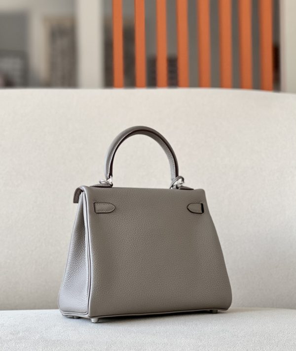 Kelly 25 Togo Gris Asphalte (M8) Palladium Hardware - Image 2