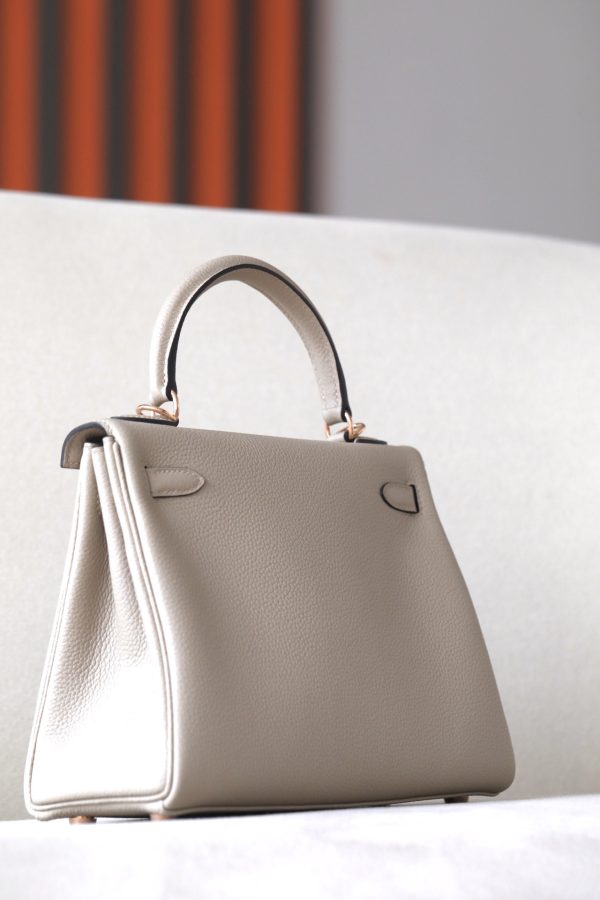 Kelly 25 Togo Gris Tourterelle(81) Rose Gold Hardware - Image 10