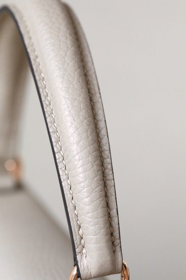 Kelly 25 Togo Gris Tourterelle(81) Rose Gold Hardware - Image 7