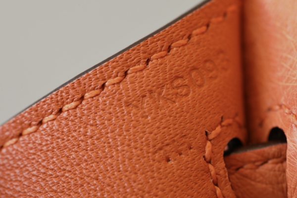 Kelly 25 Ostrich Orange(93) Gold Hardware - Image 8