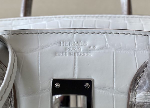 Birkin Himalayan Crocodile 25 Palladium Hardware - Image 7