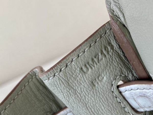 Birkin Himalayan Crocodile 25 Palladium Hardware - Image 9