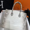 Birkin Himalayan Crocodile 25 Diamond Palladium Hardware - Image 3