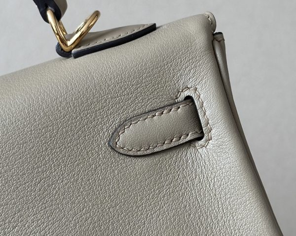 Kelly 25 Swift Beige Marfa (8Q) Gold Hardware - Image 9