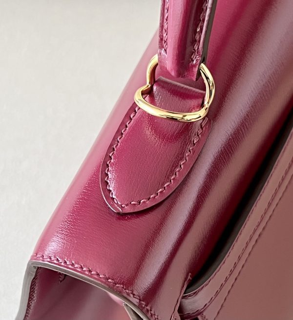 Kelly 32 Box Rouge H (55) Gold Hardware - Image 8