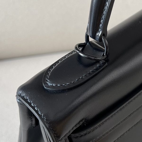 Kelly 28 Black Box Calf So Balck PVD Hardware - Image 10