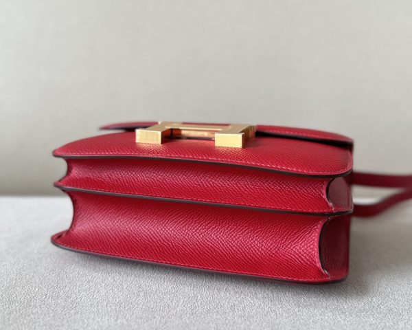 Constance 19 Epsom Rouge Casaque(Q5) Gold Hardware - Image 7
