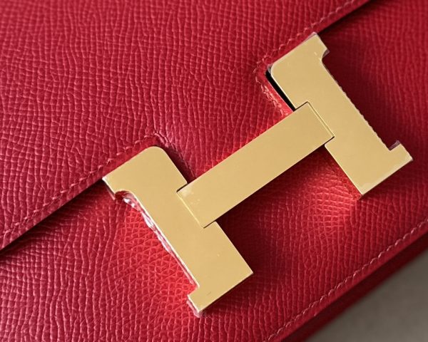 Constance 19 Epsom Rouge Casaque(Q5) Gold Hardware - Image 5