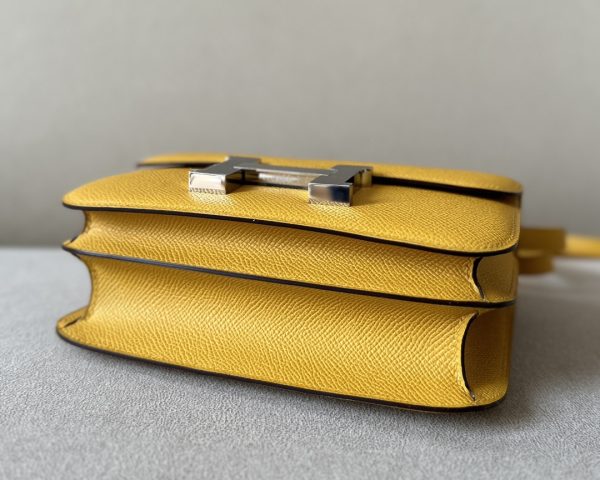 Constance 19 Epsom Jaune Amber(9D) Palladium Hardware - Image 9