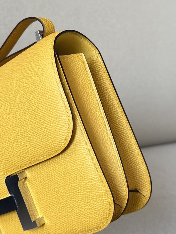 Constance 19 Epsom Jaune Amber(9D) Palladium Hardware - Image 5