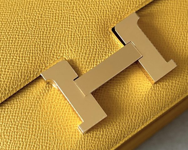 Constance 19 Epsom Jaune Amber(9D) Gold Hardware - Image 9