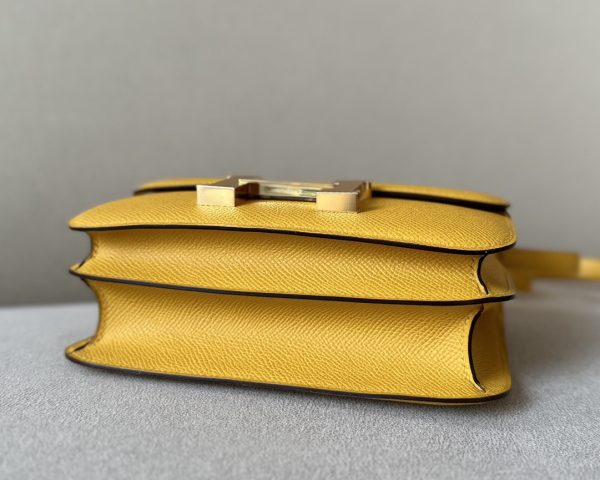 Constance 19 Epsom Jaune Amber(9D) Gold Hardware - Image 8