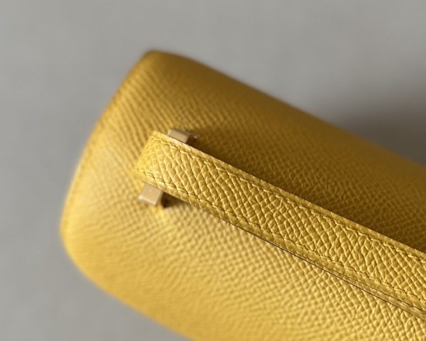 Constance 19 Epsom Jaune Amber(9D) Gold Hardware - Image 7