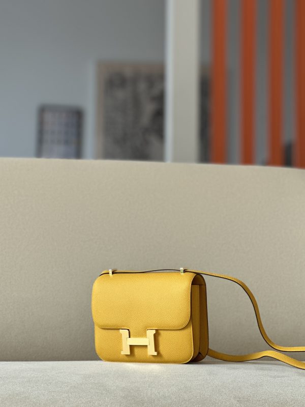 Constance 19 Epsom Jaune Amber(9D) Gold Hardware - Image 3