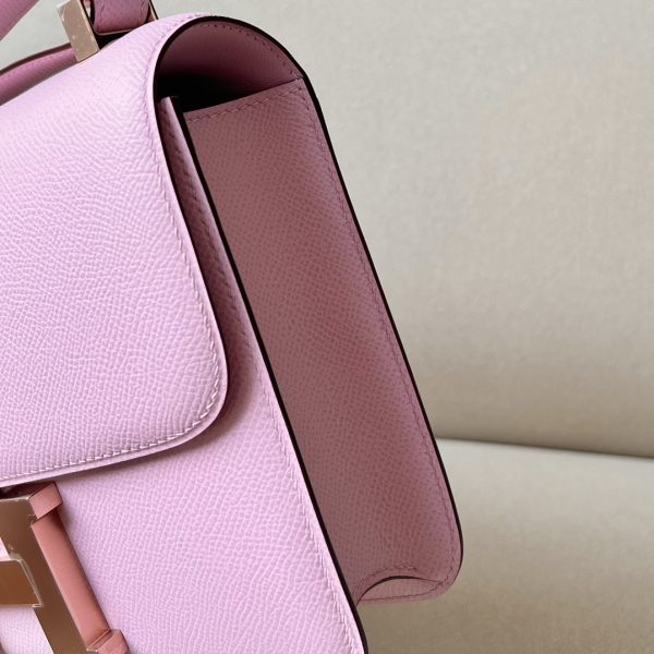 Constance 19 Epsom Mauve Sylvestre(X9) Rose Gold Hardware - Image 9