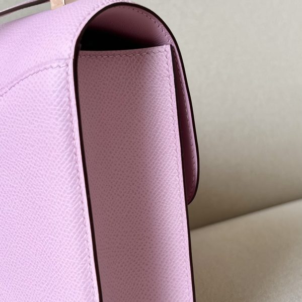 Constance 19 Epsom Mauve Sylvestre(X9) Rose Gold Hardware - Image 7
