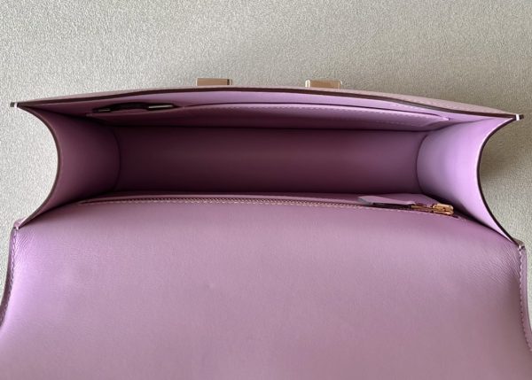 Constance 19 Epsom Mauve Sylvestre(X9) Rose Gold Hardware - Image 6